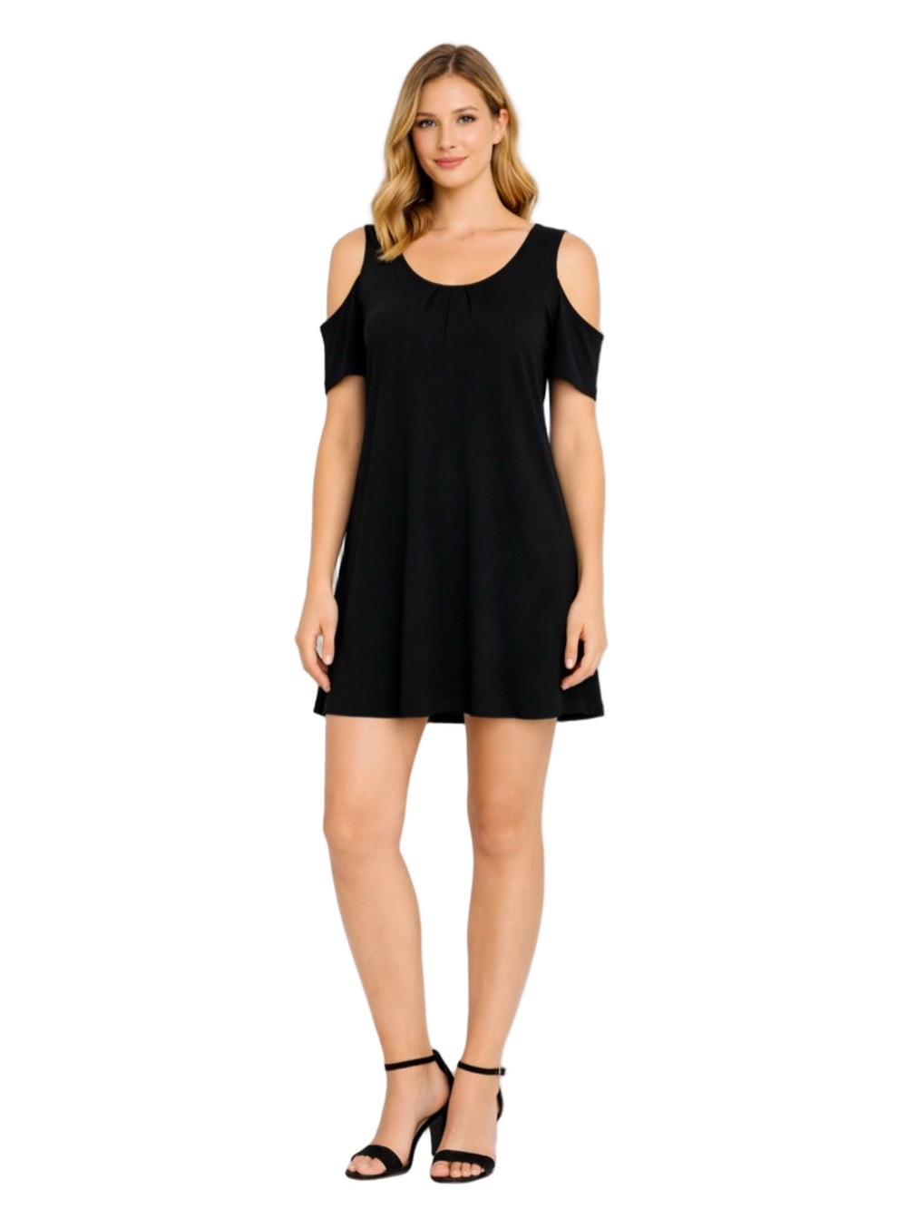 maurice’s Black Cold Shoulder midi Dress